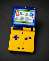 NINTENDO GAME BOY ADVANCE SP GBA IPS BACKLIT LCD CONSOLE AGS 101 UV PRINT PSYDUCK POKEMON