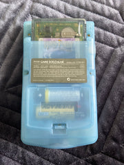 Nintendo Gameboy Color Game Boy Colour Backlit Modified IPS Q5 V2 Led Lcd Clear Blue Glow