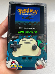 Nintendo Gameboy Color Colour Game Boy BACKLIT IPS Q5 V2 GBC Snorlax Pokรฉmon
