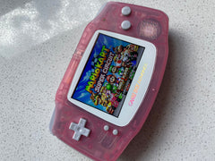 Nintendo Gameboy Advance Game Boy Backlit Modified IPS V2 Led Lcd Clear Pink