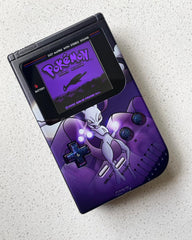 Nintendo Gameboy DMG Game Boy Backlit IPS V2 LCD Play It Loud! Mewtwo Edition