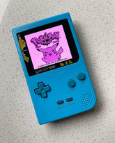 Nintendo Gameboy Pocket Gbp Game Boy Backlit Ips Pokémon Pikachu HYPER BLUE