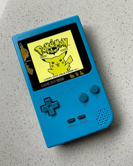 Nintendo Gameboy Pocket Gbp Game Boy Backlit Ips Pokémon Pikachu HYPER BLUE