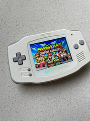 Nintendo Gameboy Advance Game Boy Backlit Modified IPS V2 Lcd Arctic White