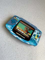 NINTENDO GAME BOY ADVANCE BACKLIT MODIFIED IPS V2 LED LCD SQUIRTLE POKÉMON