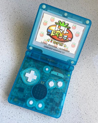 Nintendo Gameboy Advance SP GBA IPS v2 Backlit Lcd Screen Console Ags 101 Clear Blue Glow