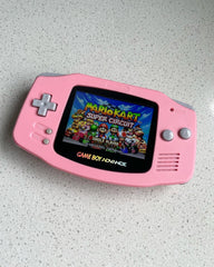 Nintendo Gameboy Advance Game Boy Backlit Modified IPS V2 Led Lcd Pink