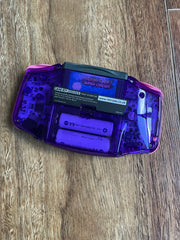 Nintendo Gameboy Advance Game Boy Backlit Modified IPS Q5 V2 Led Lcd Crystal Mirror Clear Purple