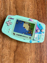 NINTENDO GAME BOY ADVANCE GBA GAME BOY AGB BACKLIT IPS V5 POKEMON SUICUNE EDITION