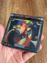 NINTENDO GAME BOY ADVANCE SP GBA IPS V5 BACKLIT LCD CONSOLE AGS 101 DARK CHARIZARD