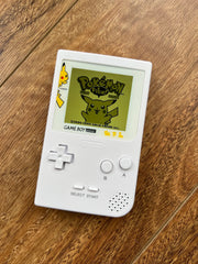 Nintendo Gameboy Pocket GBP Game Boy BACKLIT IPS Pokémon Triple White