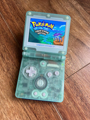 Nintendo Gameboy Advance SP GBA Ips Backlit LCD Screen Console Ags 101 Glow Turquoise