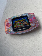Nintendo Gameboy Advance GBA Game Boy AGB Backlit IPS V5 Crystal Clear Iridescent Aurora Pearlscent