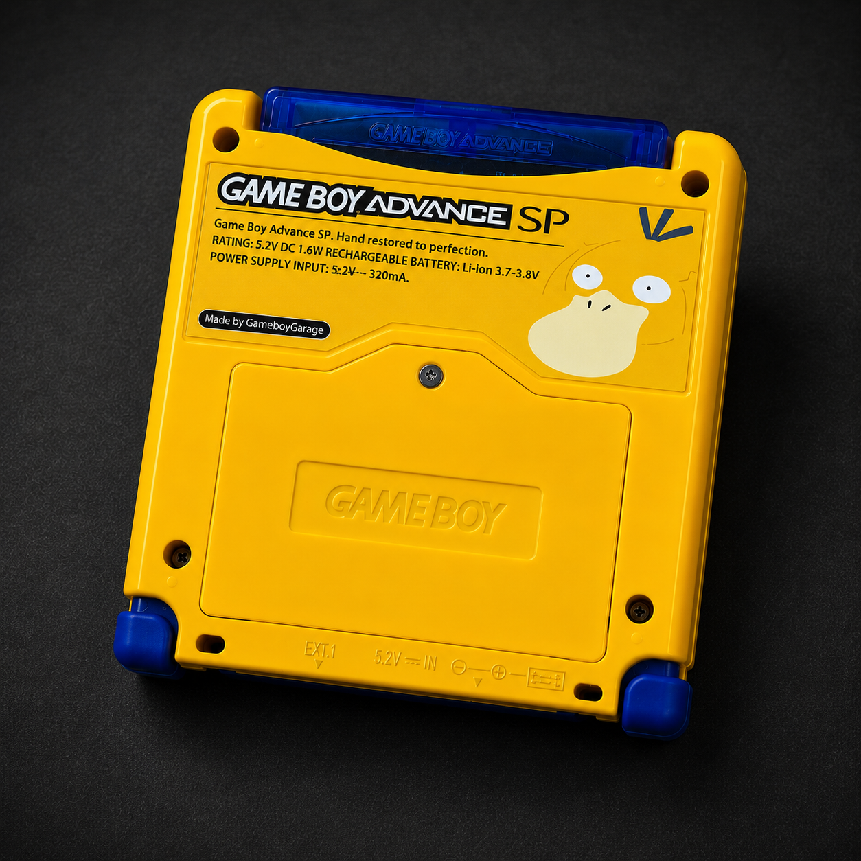 NINTENDO GAME BOY ADVANCE SP GBA IPS BACKLIT LCD CONSOLE AGS 101 UV PRINT PSYDUCK POKEMON