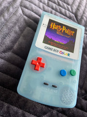 Nintendo Gameboy Color Game Boy Colour Backlit Modified IPS Q5 V2 Led Lcd Clear Blue Glow
