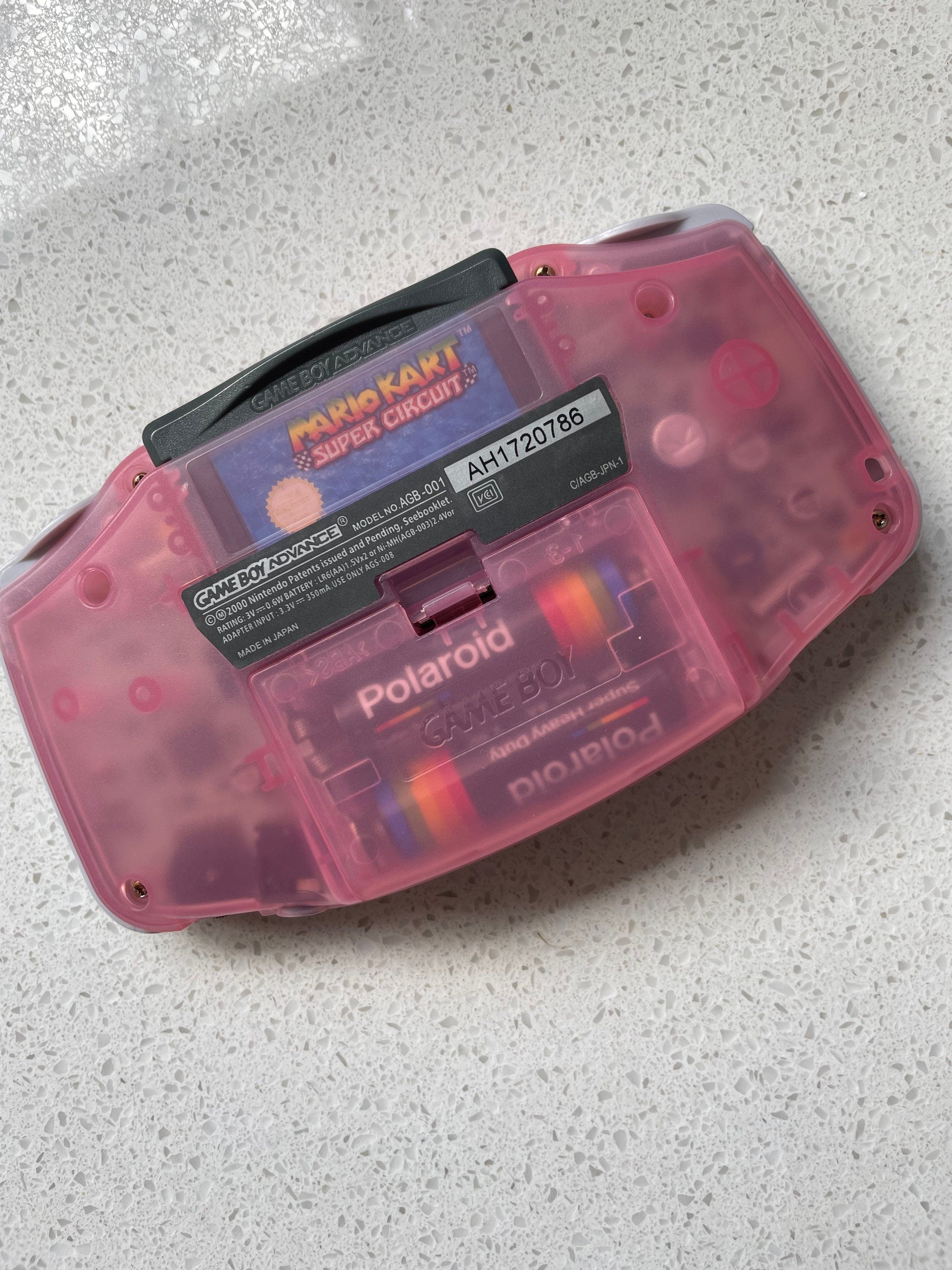 Nintendo Gameboy Advance Game Boy Backlit Modified IPS V2 Led Lcd Clear Pink