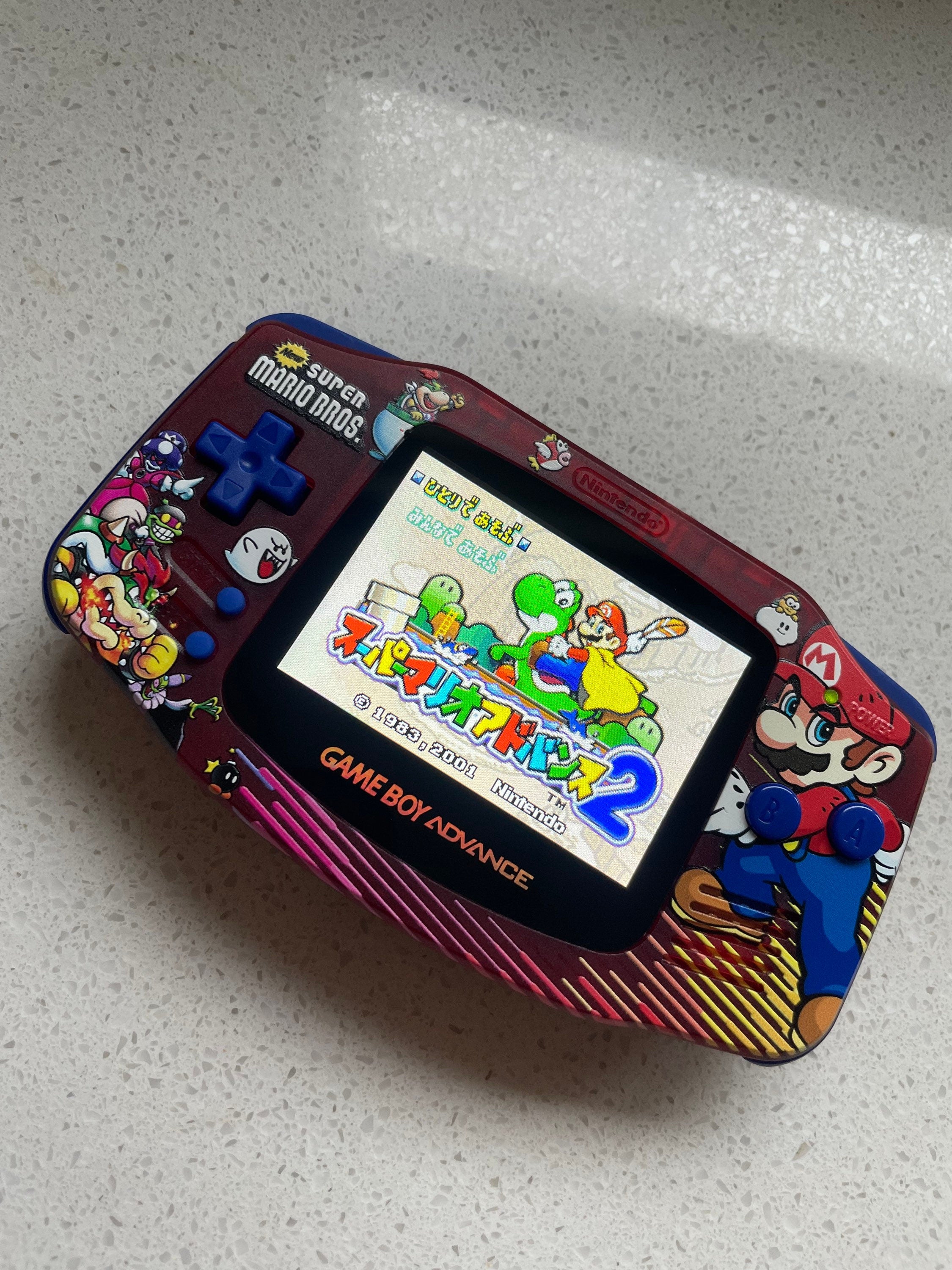 Nintendo Gameboy Advance Game Boy Backlit Modified IPS V2 Led Lcd Super Mario bros.