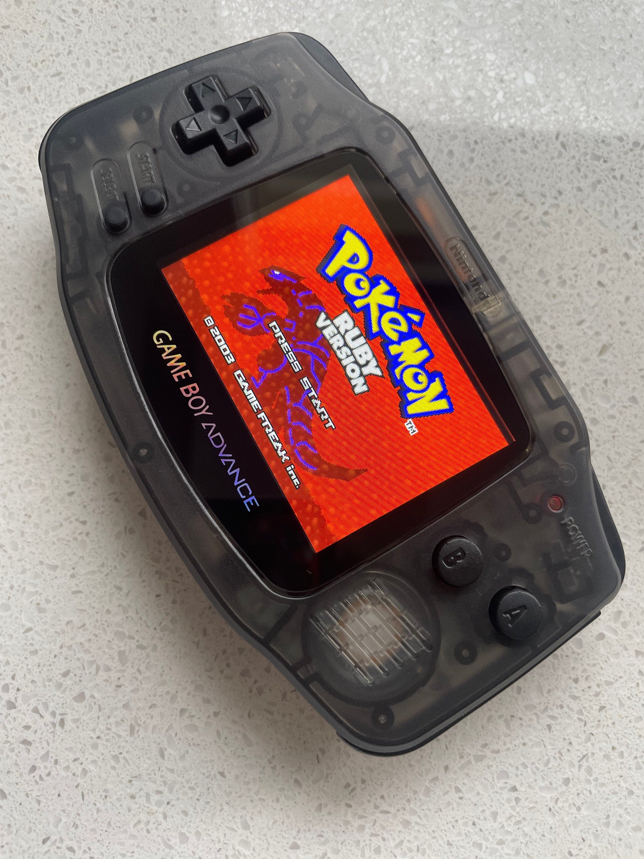 Nintendo Gameboy Advance Game Boy Backlit Modified IPS Q5 V2 Led Lcd TRIPLE BLACK