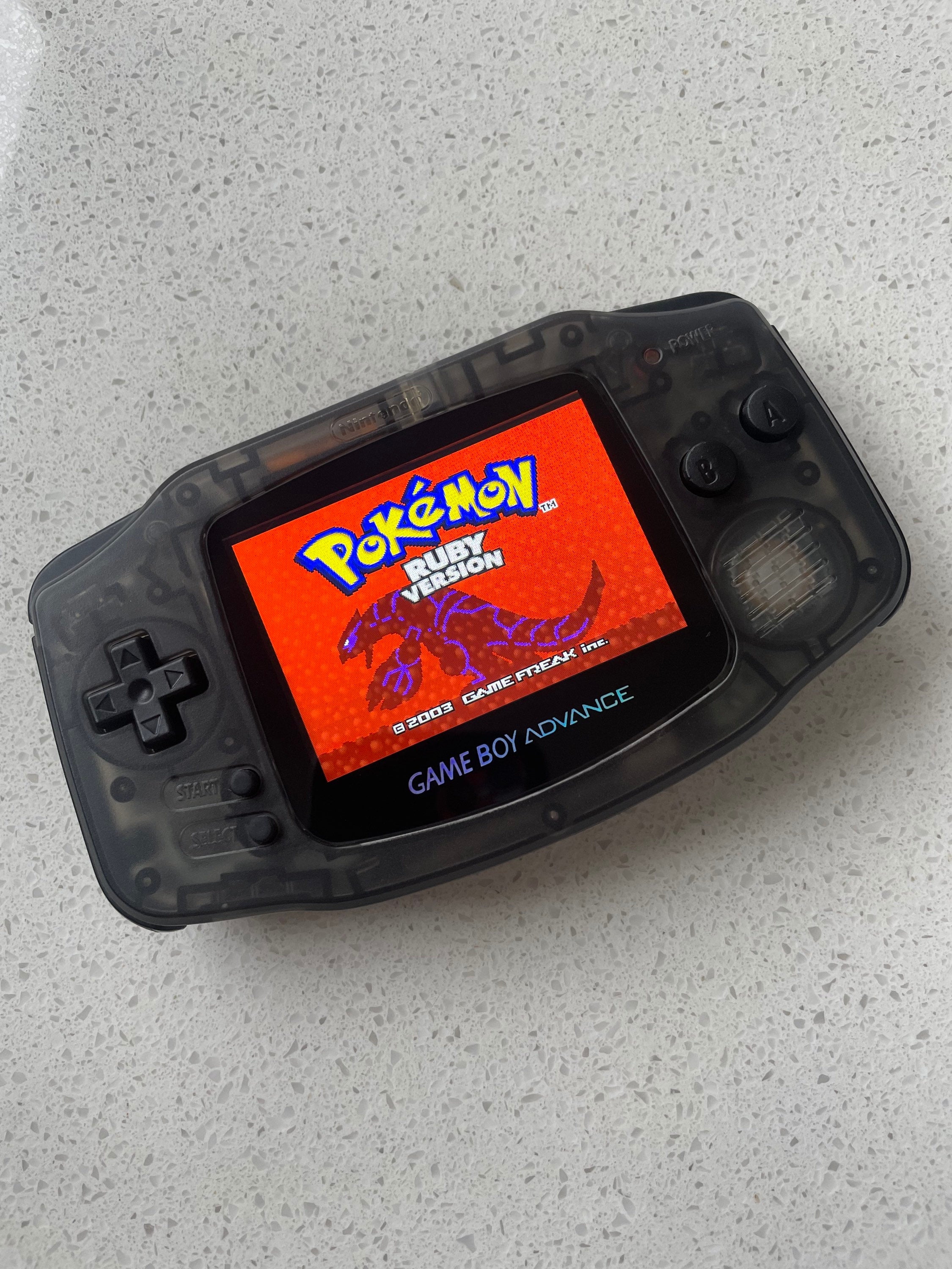 Nintendo Gameboy Advance Game Boy Backlit Modified IPS Q5 V2 Led Lcd TRIPLE BLACK
