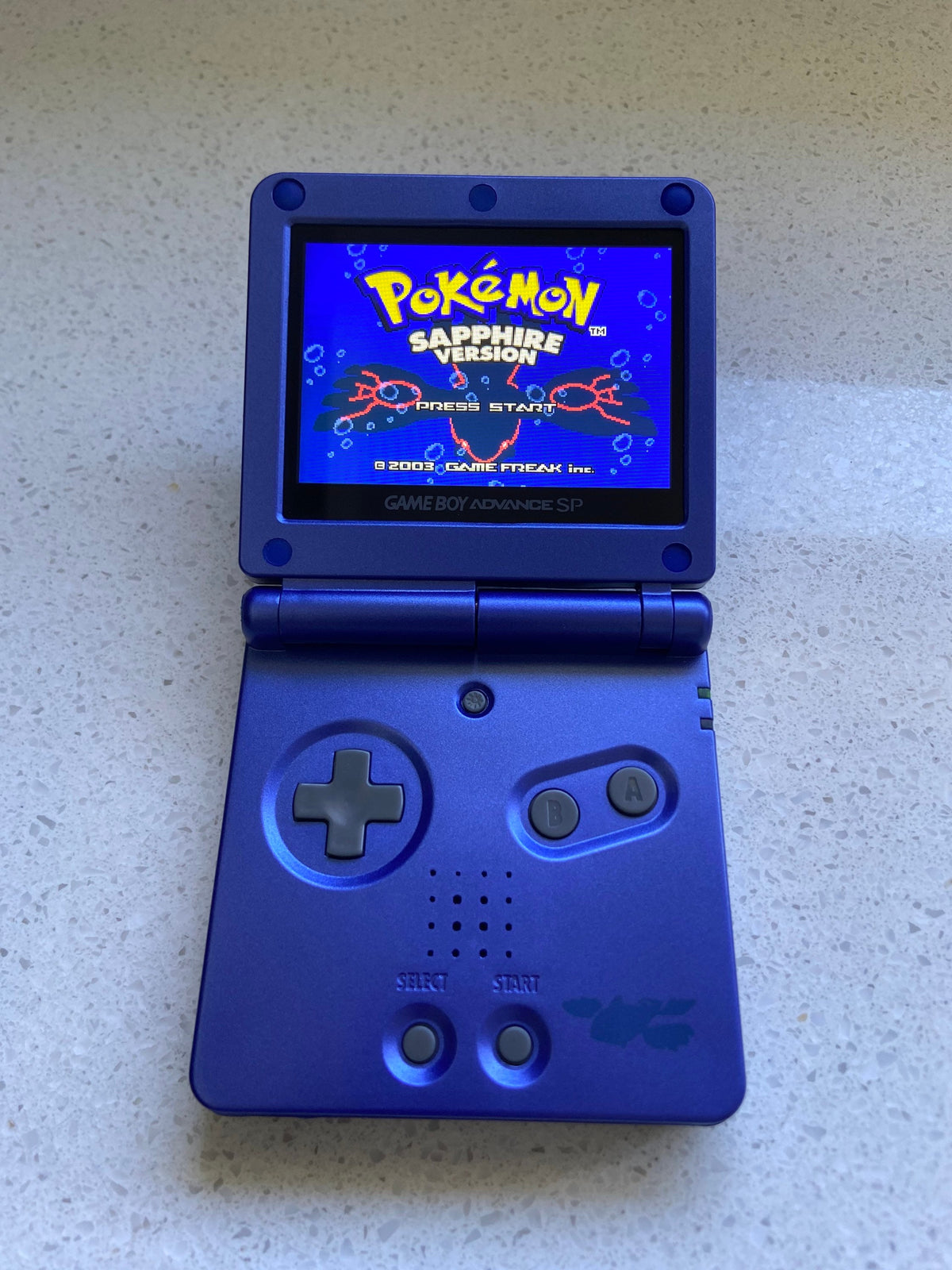 Nintendo Gameboy Advance SP GBA IPS Backlit lcd Console ags 101 Kyogre Pokemon