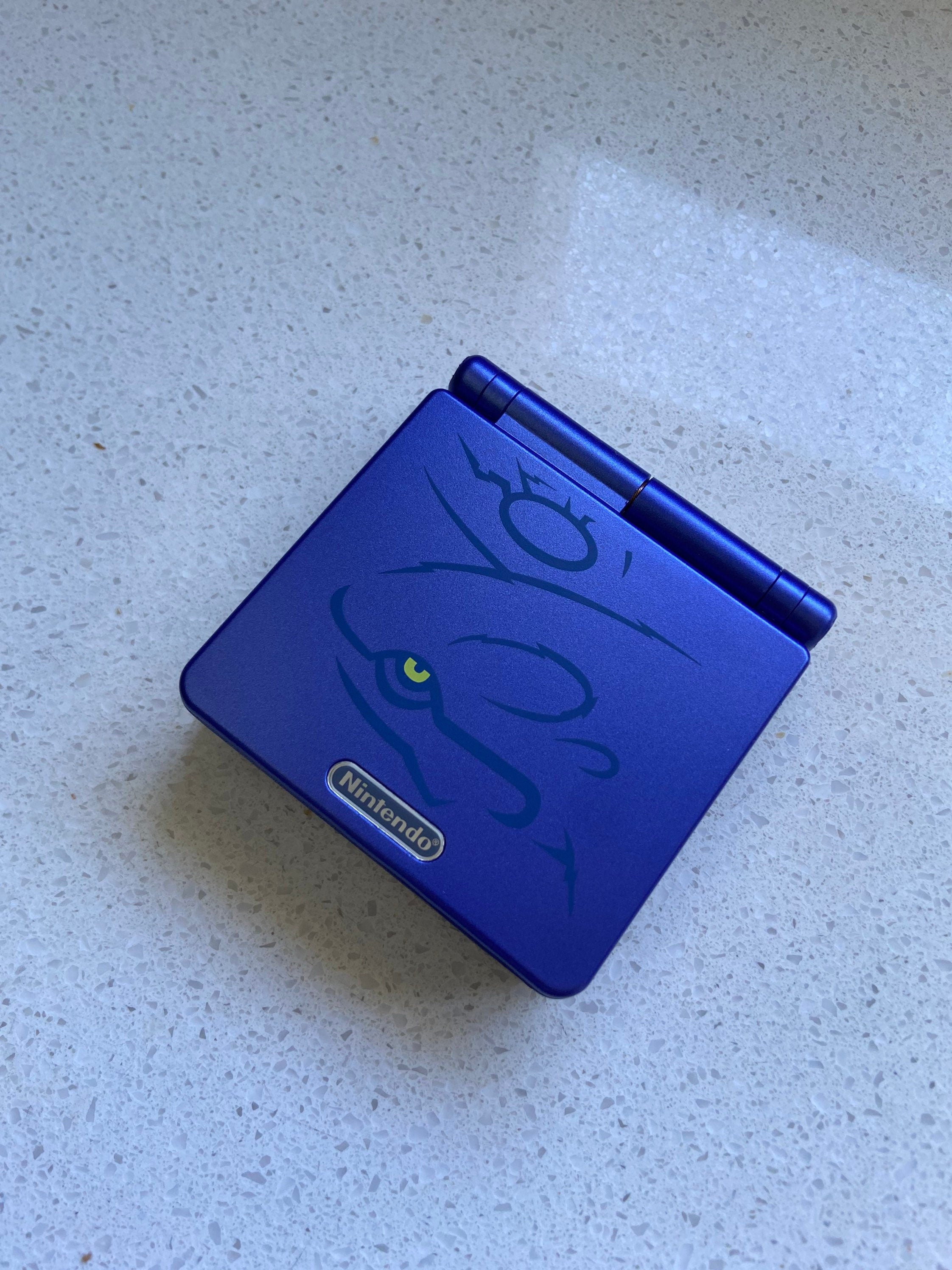 Nintendo Gameboy Advance SP GBA IPS Backlit lcd Console ags 101 Kyogre Pokemon