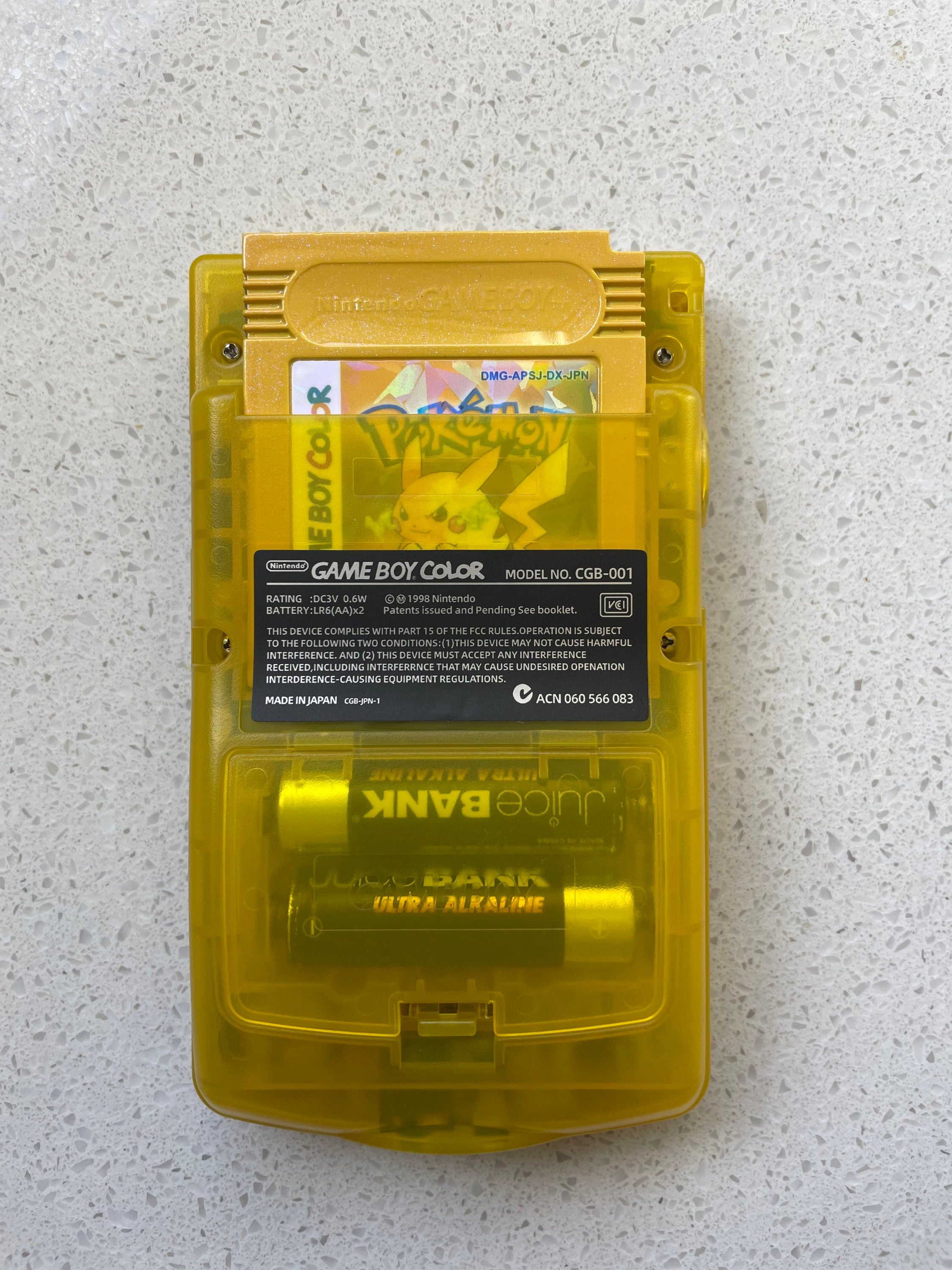 Nintendo Gameboy Color Colour Game Boy BACKLIT IPS Q5 V2 GBC Pikachu Pokémon