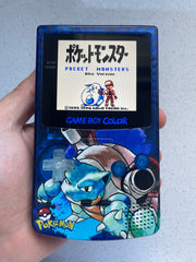 Nintendo Gameboy Color Colour Game Boy BACKLIT IPS Q5 V2 GBC Blastoise Pokémon