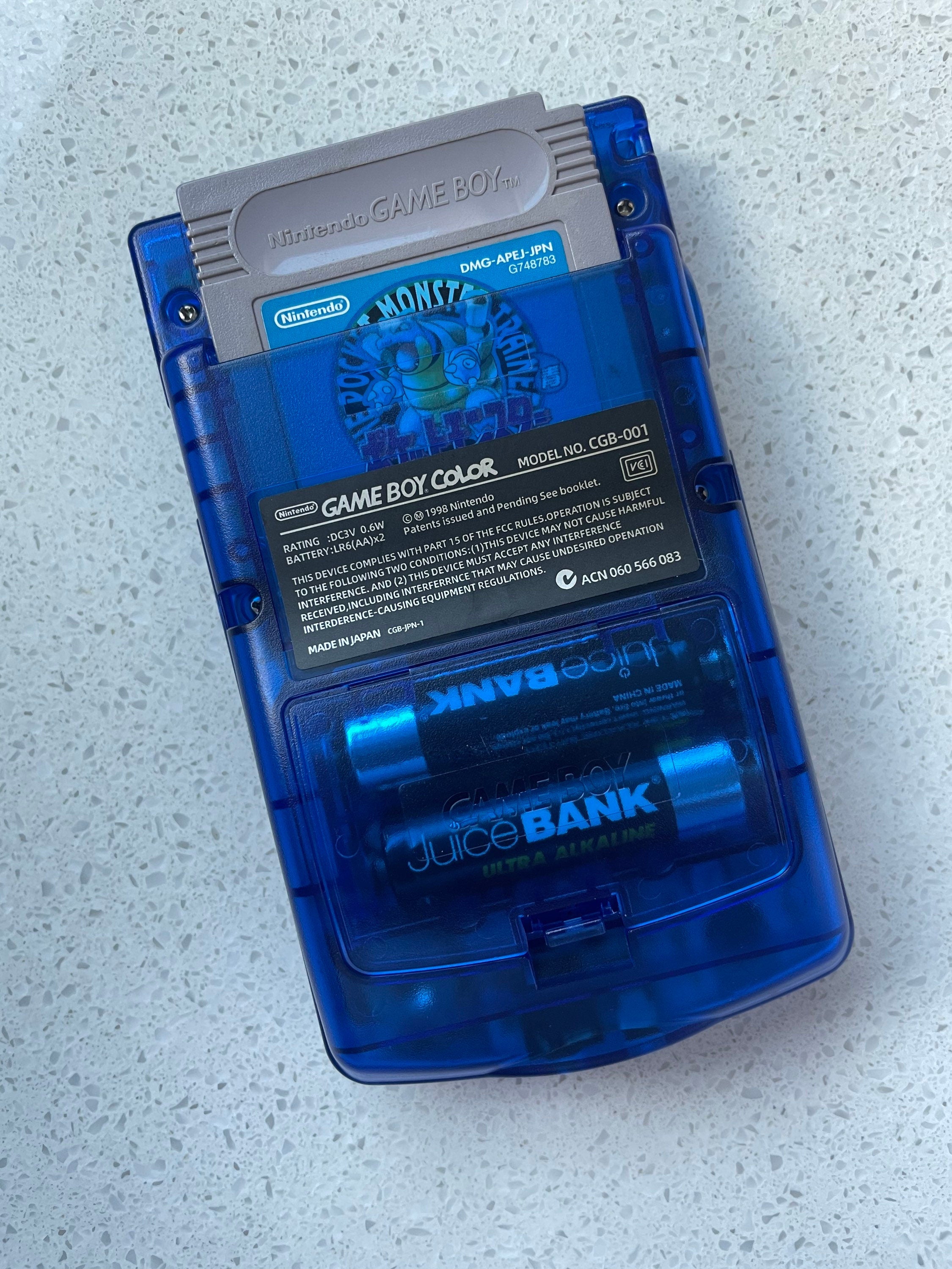 Nintendo Gameboy Color Colour Game Boy BACKLIT IPS Q5 V2 GBC Blastoise Pokémon