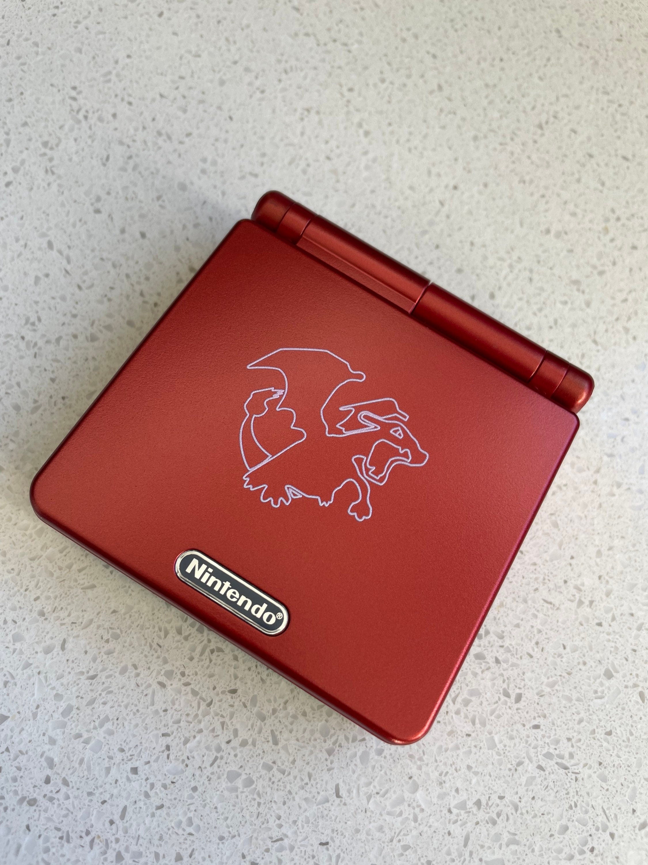 Nintendo Gameboy Advance SP GBA IPS Backlit Lcd Console AGS101 Charizard Pokémon