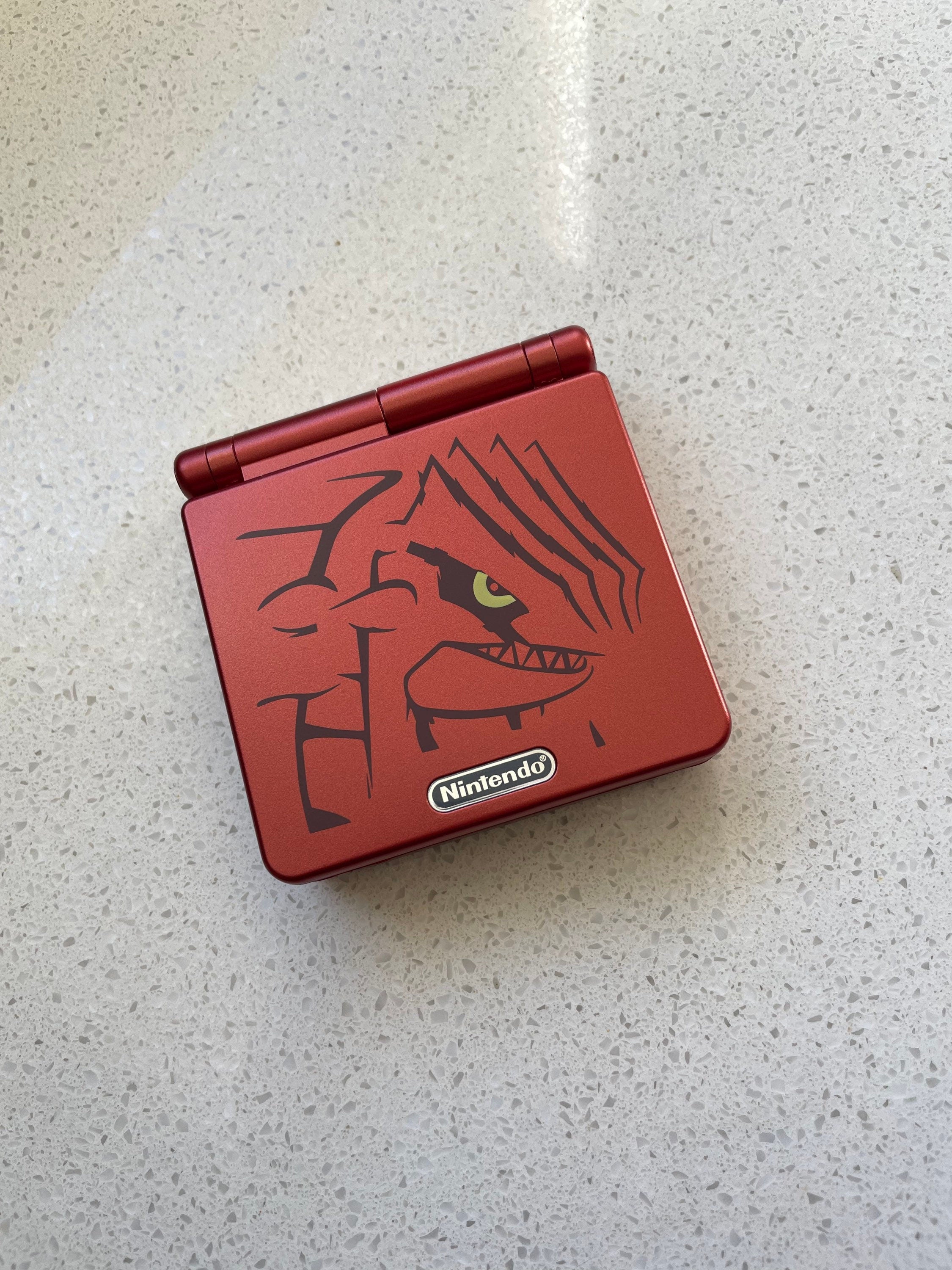 Nintendo Gameboy Advance SP GBA IPS Backlit lcd Console ags 101 Groudon Pokemon