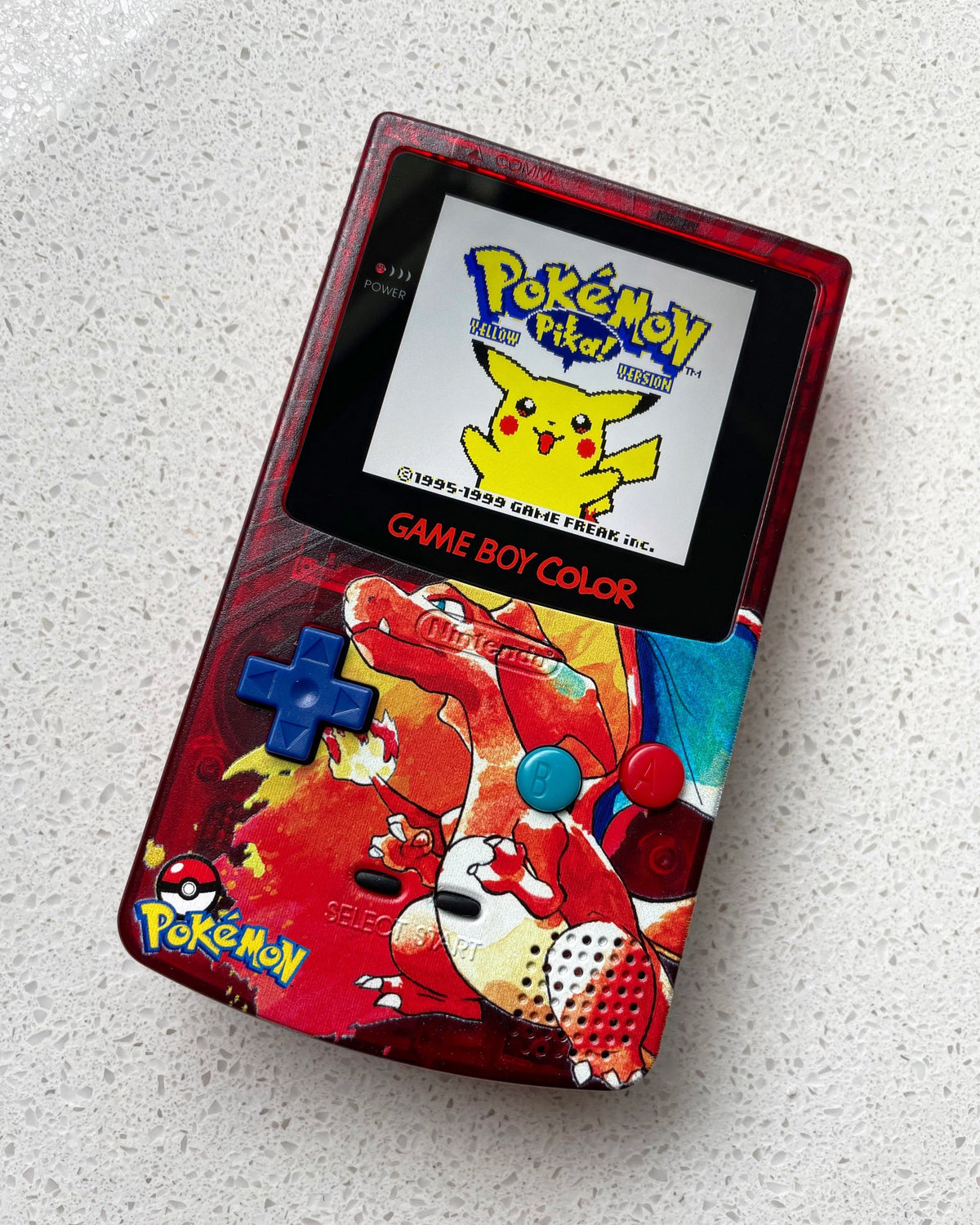 Nintendo Gameboy Color Colour Game Boy BACKLIT IPS Q5 V2 GBC Charizard Pokémon