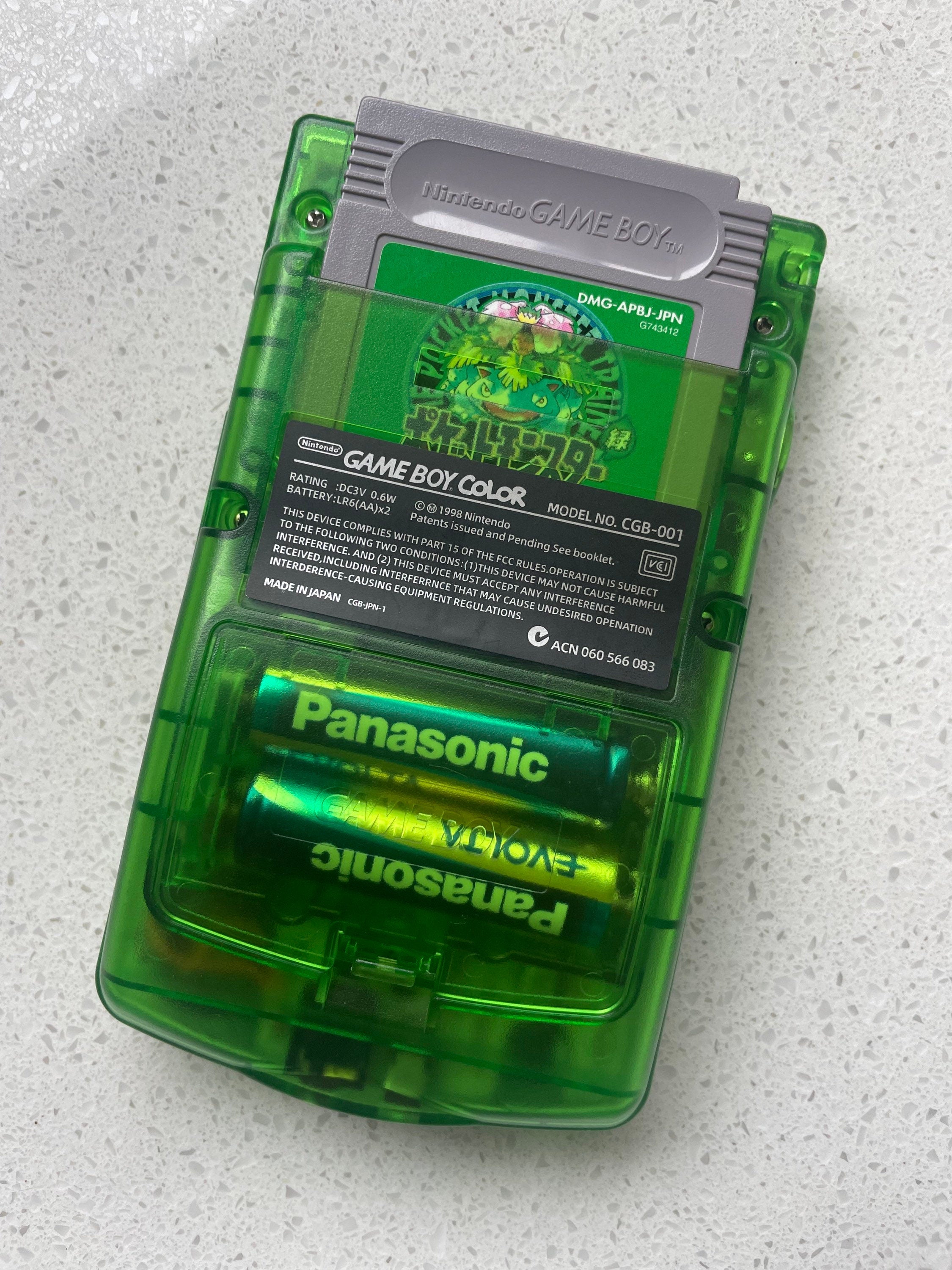 Nintendo Gameboy Color Colour Game Boy Backlit IPS Q5 GBC Pokémon VENUSAUR