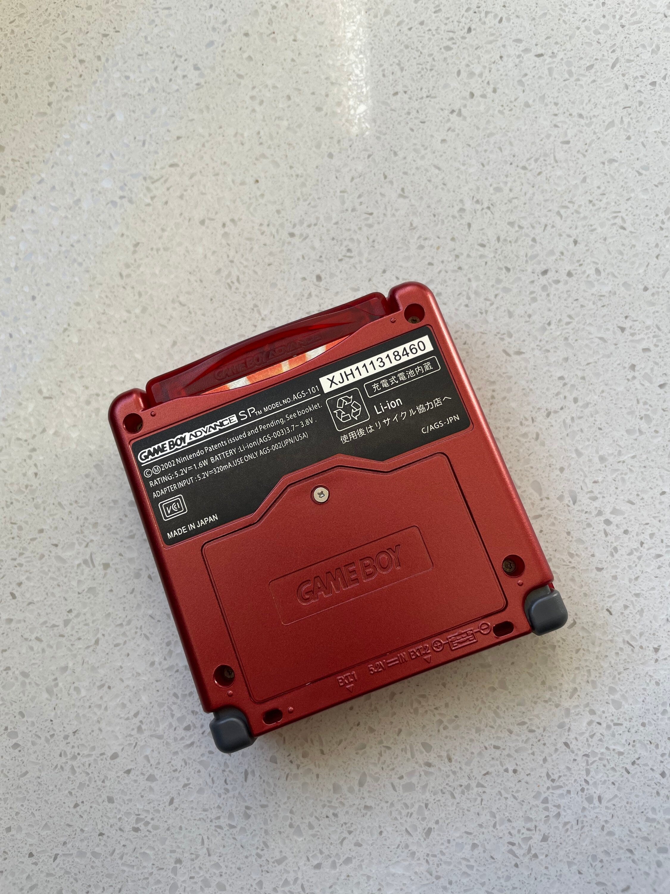 Nintendo Gameboy Advance SP GBA IPS Backlit lcd Console ags 101 Groudon Pokemon