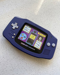 Nintendo Gameboy Advance Game Boy Backlit Modified IPS V2 Led Lcd Indigo Purple