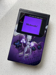 Nintendo Gameboy DMG Game Boy Backlit IPS V2 LCD Play It Loud! Mewtwo Edition