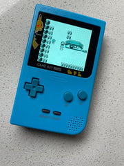 Nintendo Gameboy Pocket Gbp Game Boy Backlit Ips Pokémon Pikachu HYPER BLUE
