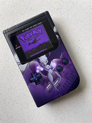 Nintendo Gameboy DMG Game Boy Backlit IPS V2 LCD Play It Loud! Mewtwo Edition