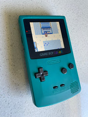 Nintendo Gameboy Color Colour Game Boy BACKLIT IPS Q5 Laminated GBC Teal