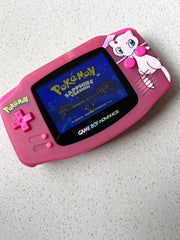 Nintendo Gameboy Advance Game Boy Backlit Modified IPS V2 Led Lcd Mew Pokémon