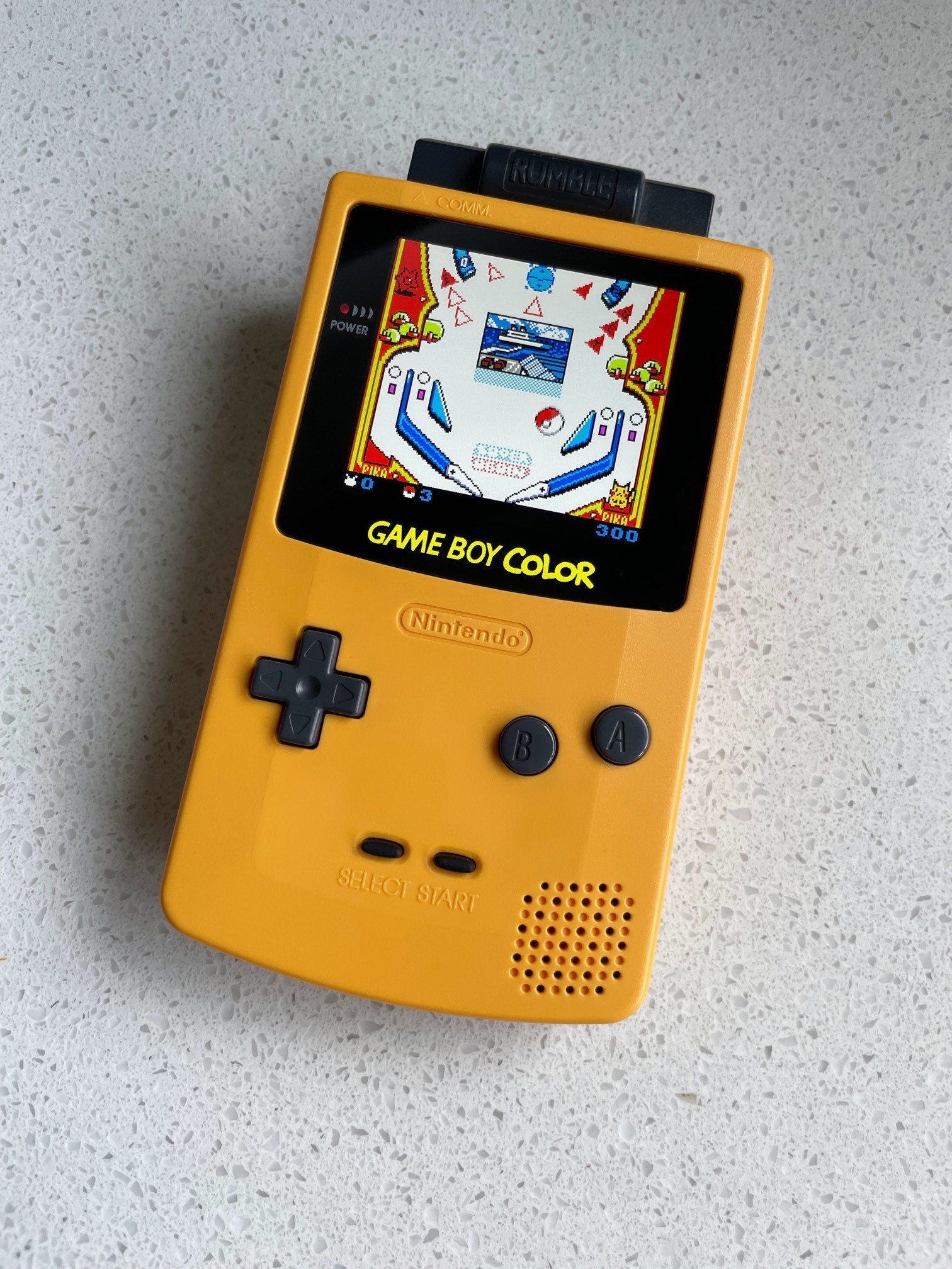 Nintendo Gameboy Color Colour Game Boy Backlit IPS Q5 Laminated GBC Dandelion Yellow