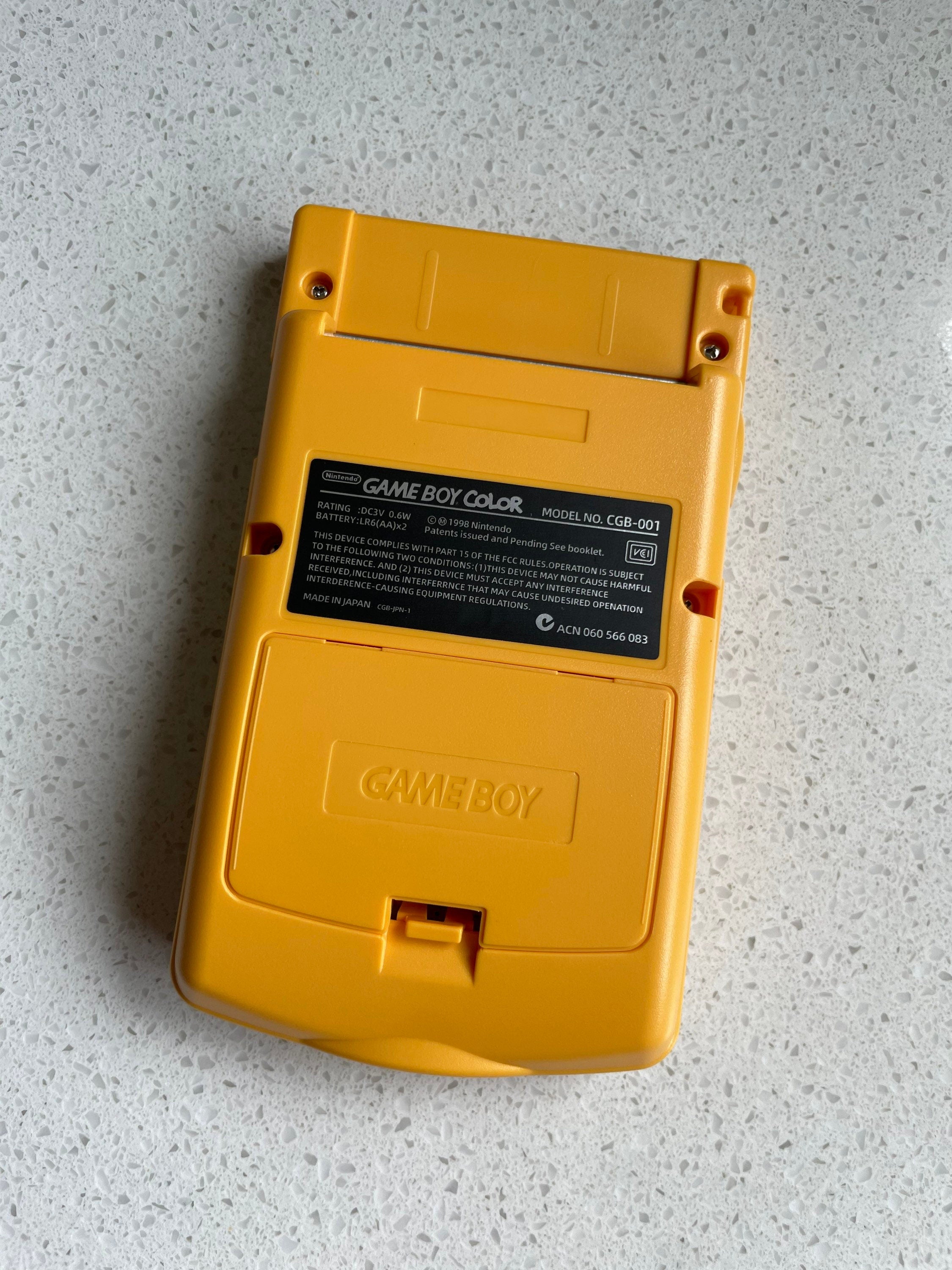 Nintendo Gameboy Color Colour Game Boy Backlit IPS Q5 Laminated GBC Dandelion Yellow