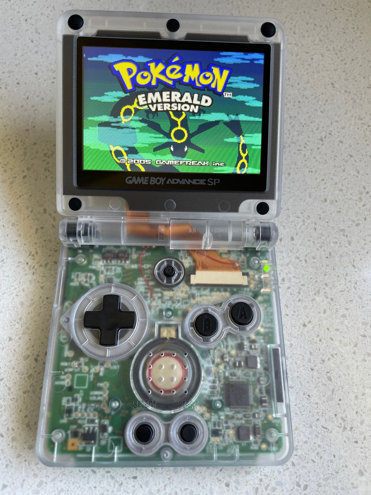 Nintendo Gameboy Advance SP GBA IPS v2 Backlit Lcd Screen Console Ags 101 Clear