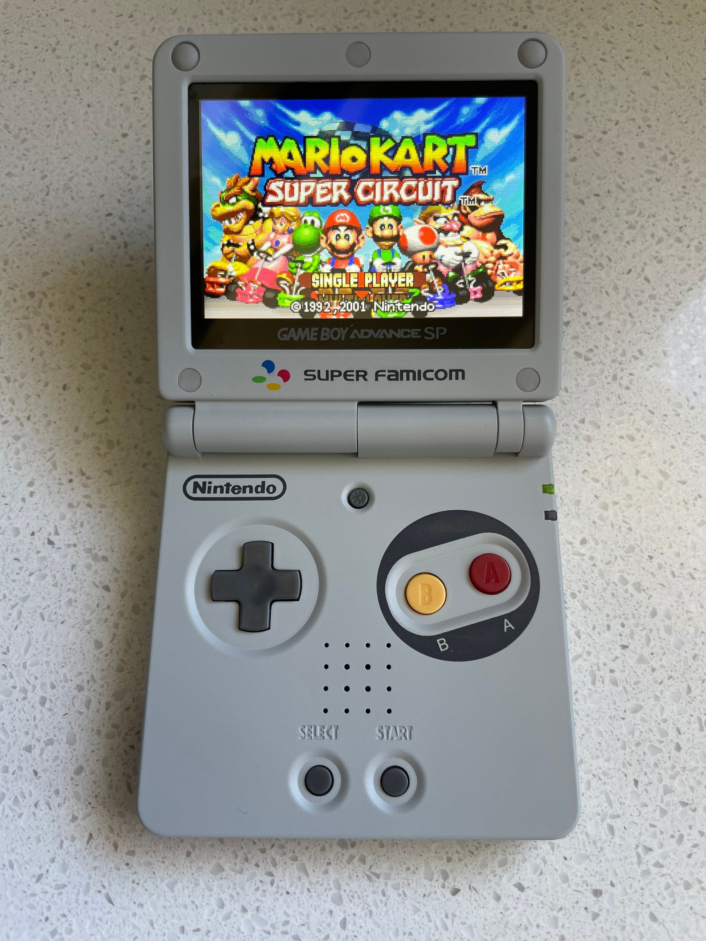 Nintendo Gameboy Advance SP GBA IPS Backlit lcd Console ags 101 Super Famicom