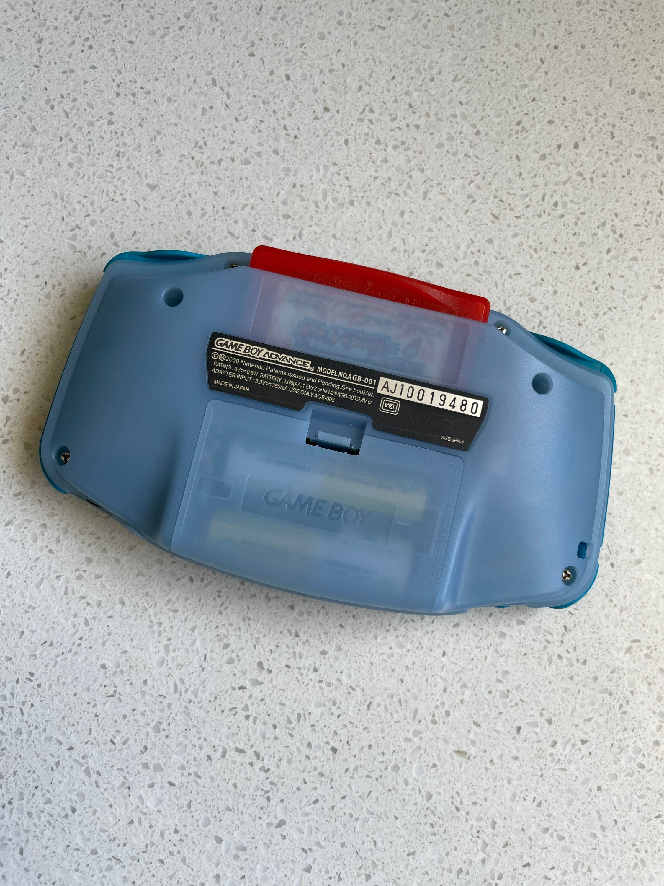 NINTENDO GAME BOY ADVANCE BACKLIT MODIFIED IPS V2 LED LCD SQUIRTLE POKÉMON