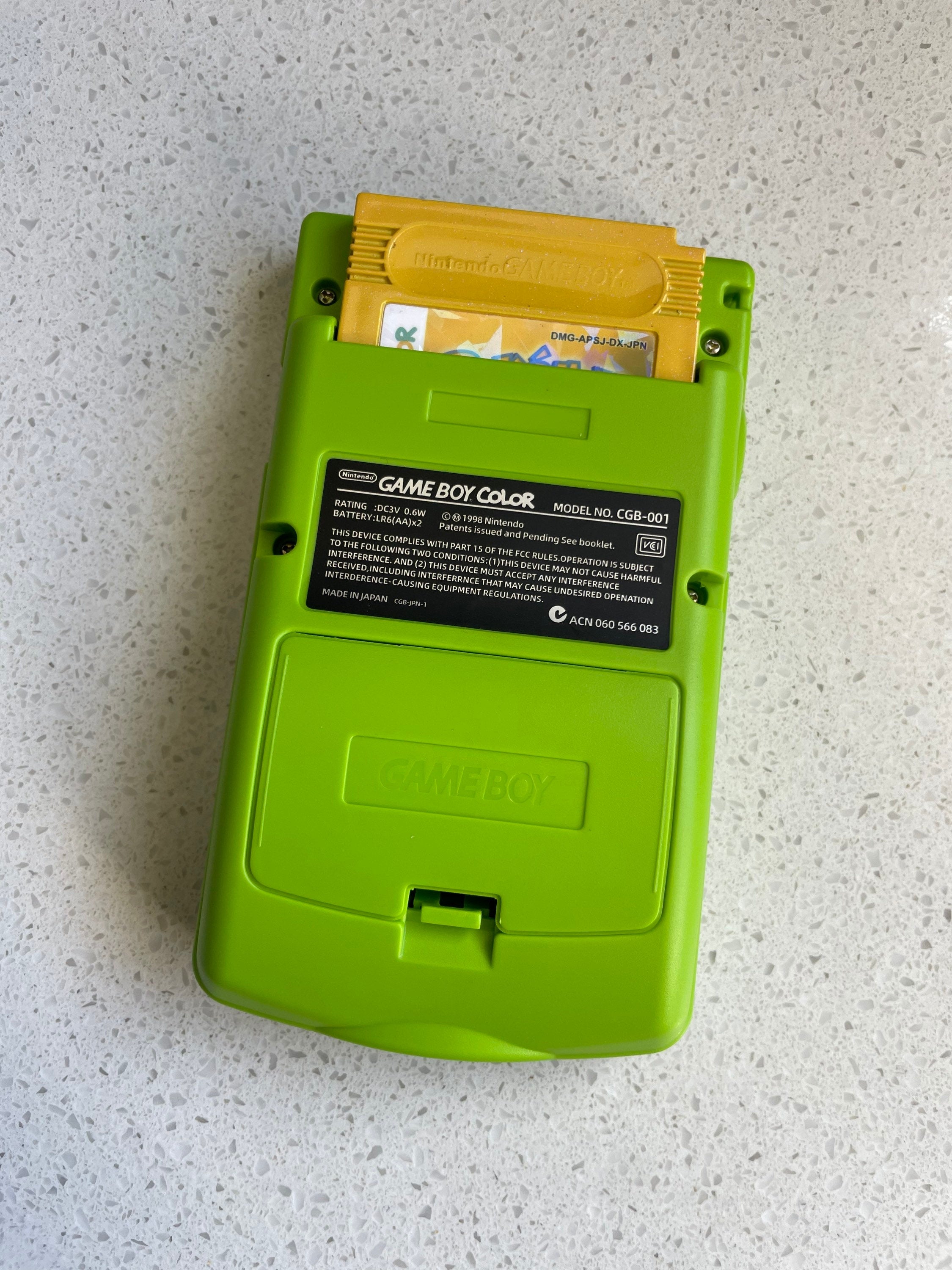 Nintendo Gameboy Color Colour Game Boy BACKLIT IPS Q5 Laminated GBC Kiwi Green
