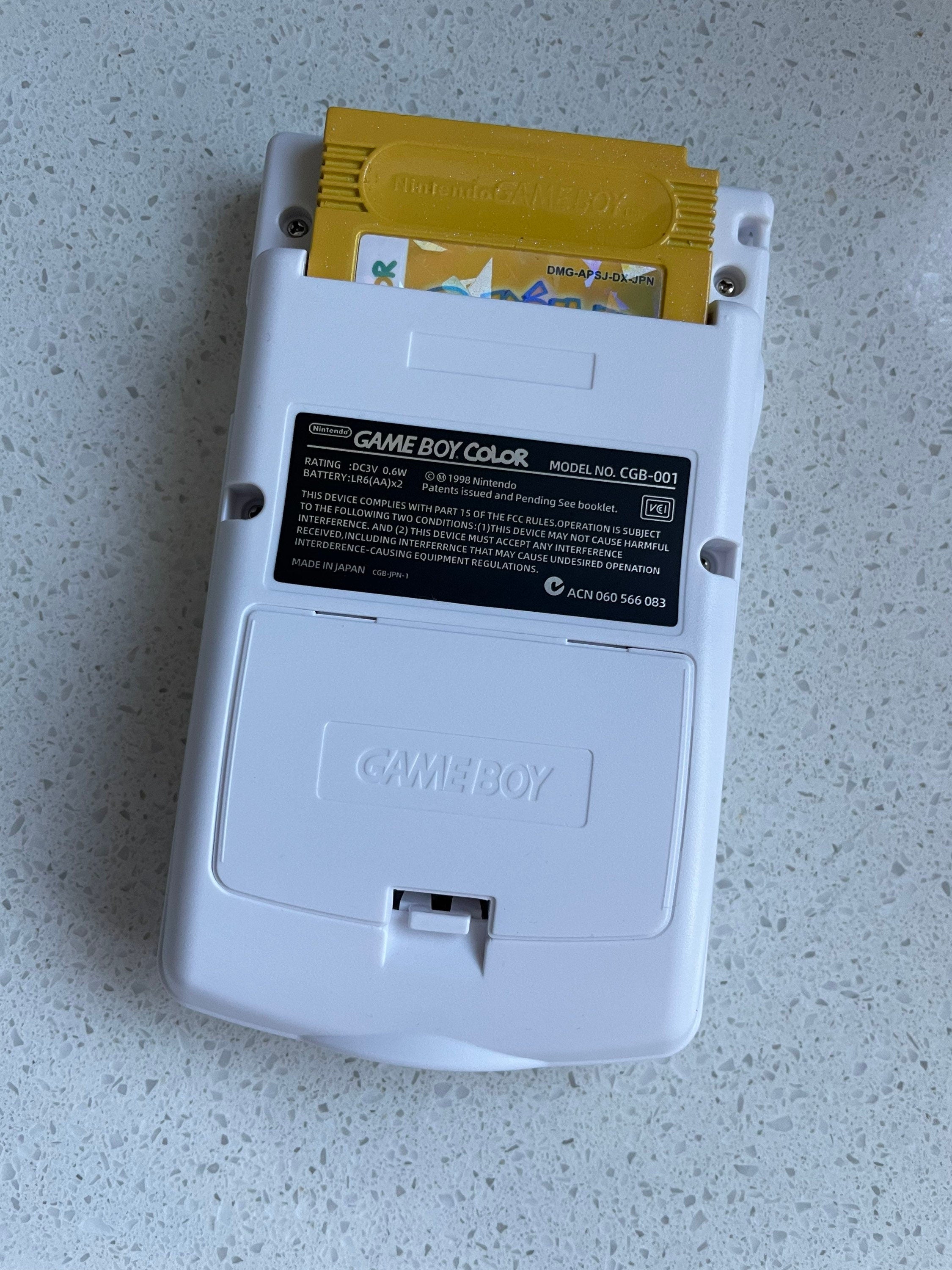 Nintendo Gameboy Color Colour Game Boy Backlit IPS Q5 Laminated GBC Triple White