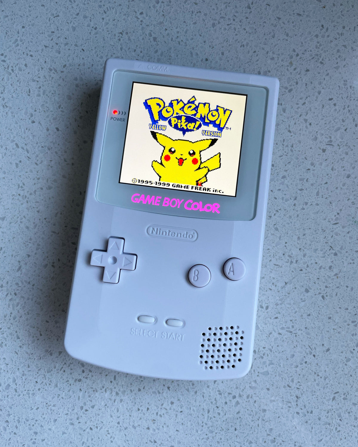 Nintendo Gameboy Color Colour Game Boy Backlit IPS Q5 Laminated GBC Triple White