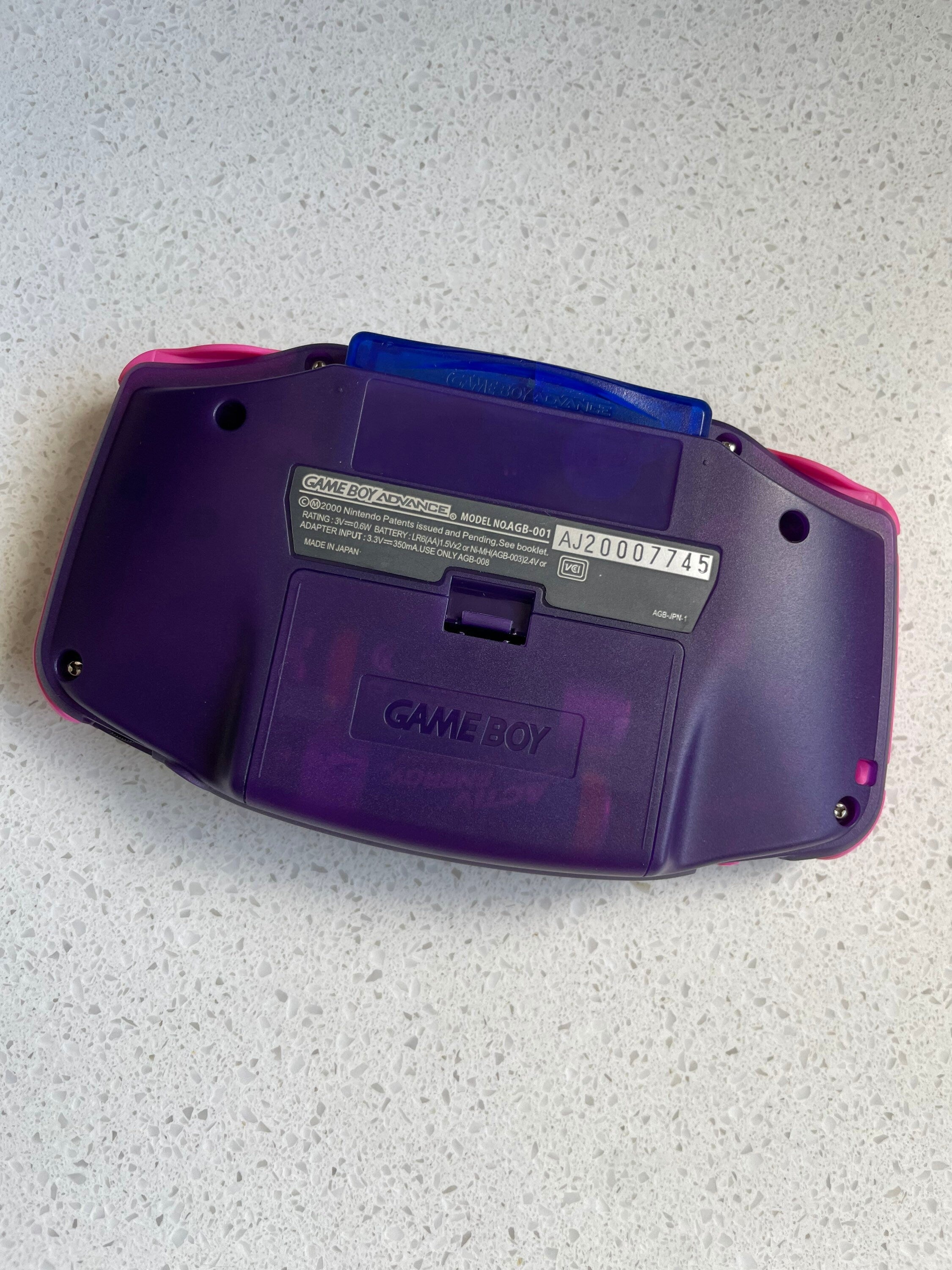 Nintendo Gameboy Advance Game Boy Backlit Modified IPS V2 Led Lcd Gengar Pokémon
