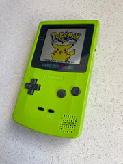 Nintendo Gameboy Color Colour Game Boy BACKLIT IPS Q5 Laminated GBC Kiwi Green
