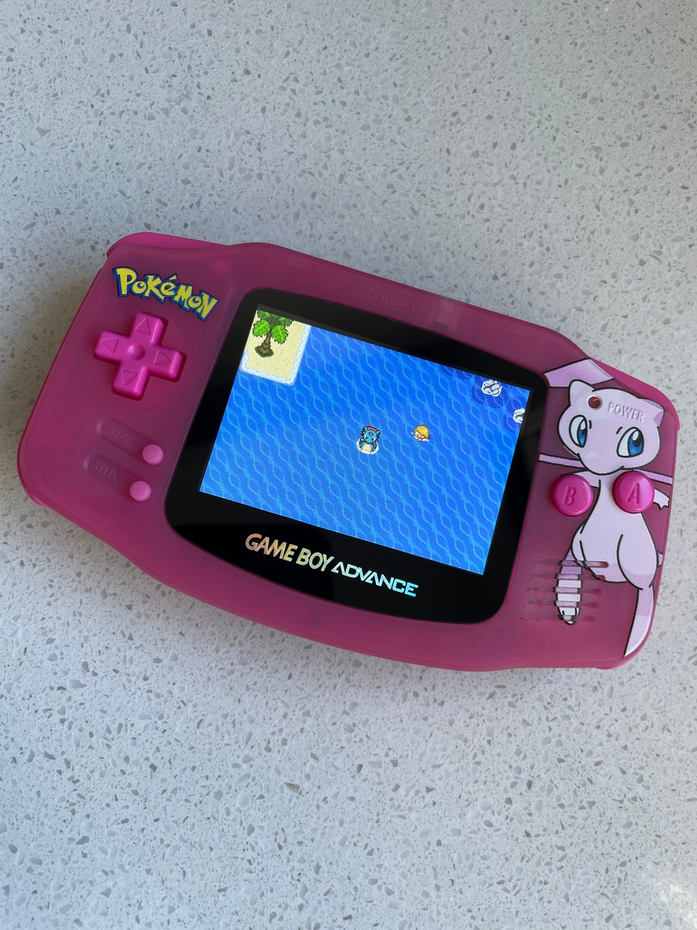 Nintendo Gameboy Advance Game Boy Backlit Modified IPS V2 Led Lcd Mew Pokémon
